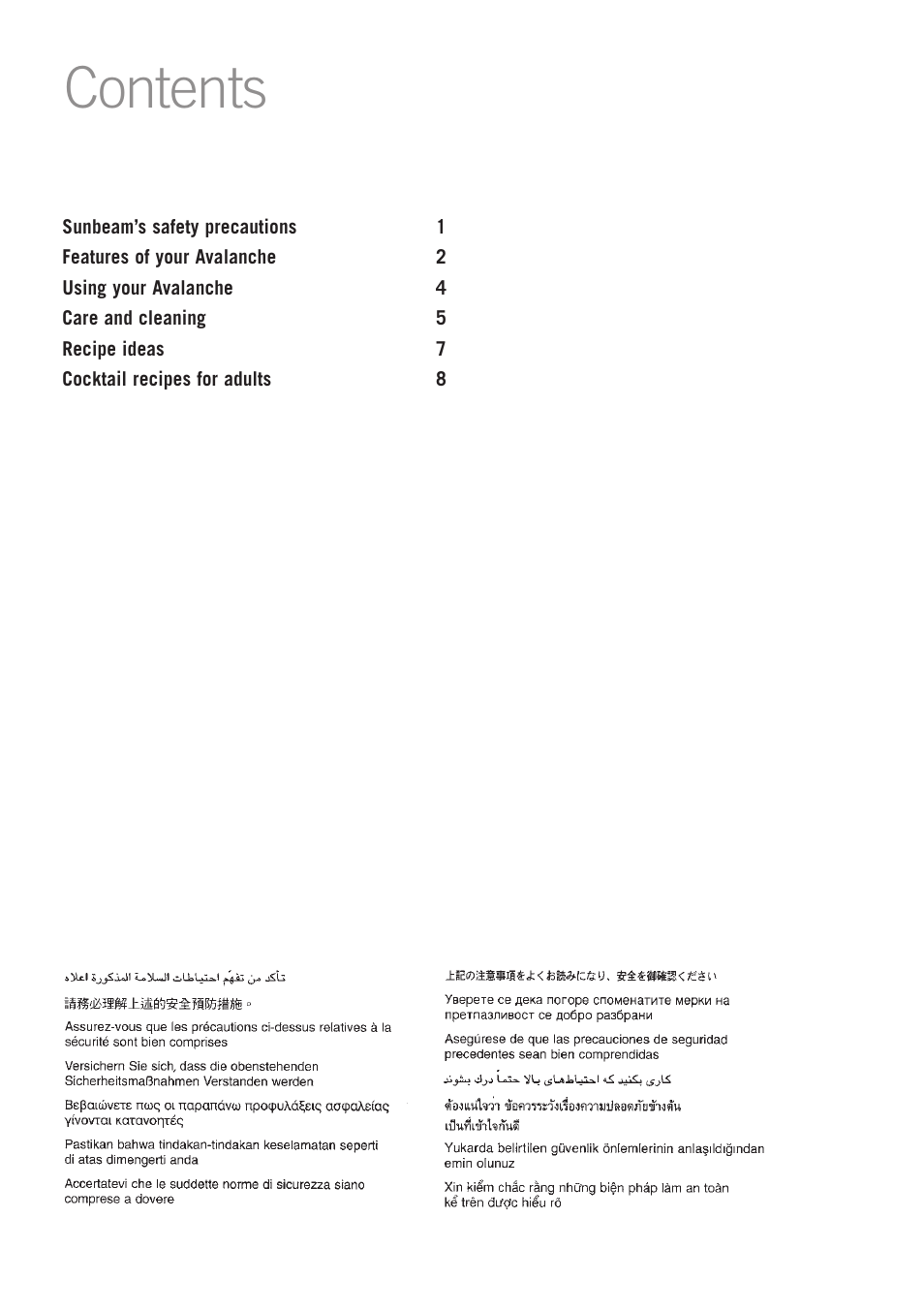Sunbeam IS6800 User Manual | Page 2 / 12