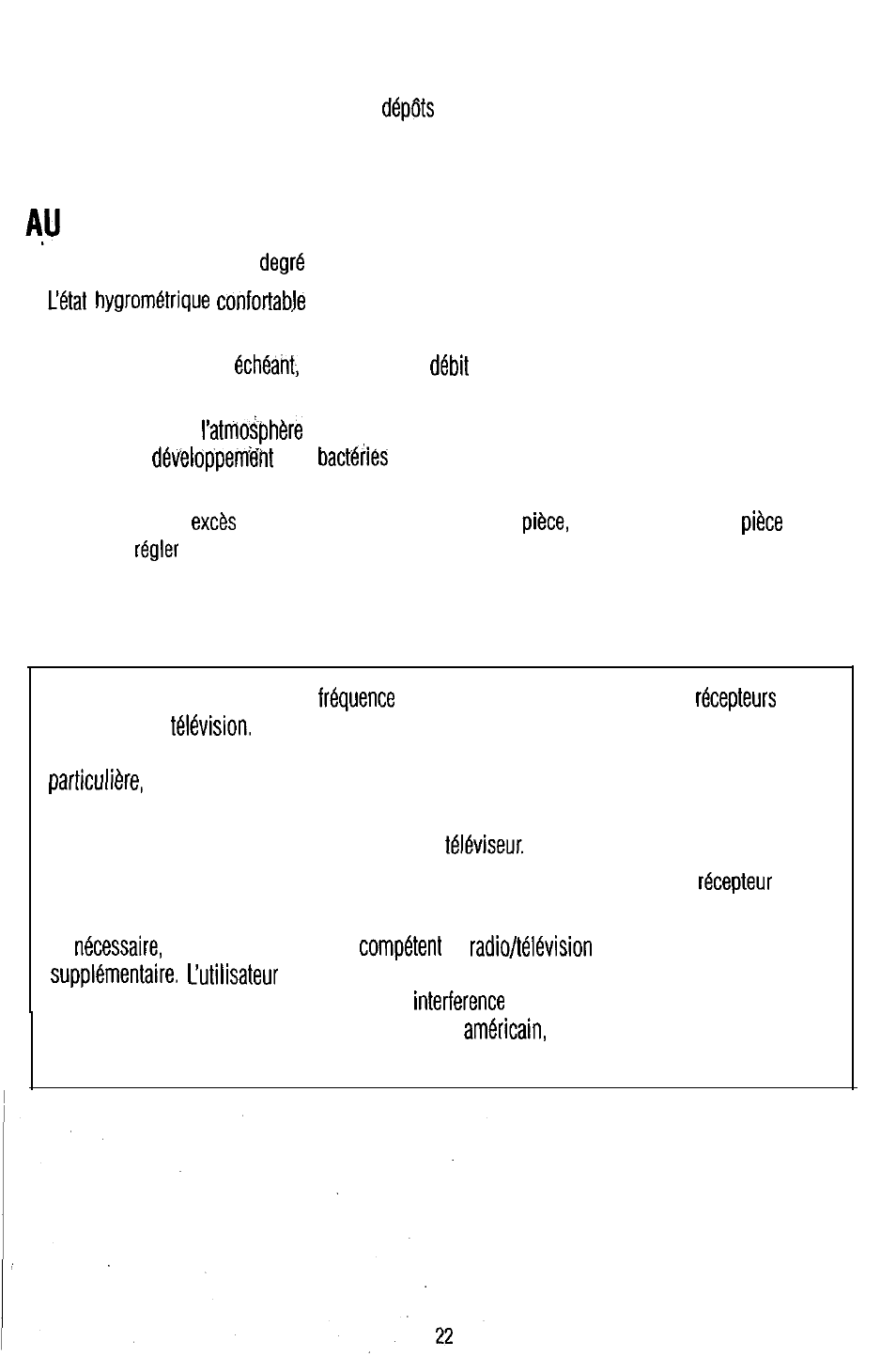 Sujet de l’humidité | Sunbeam 696 User Manual | Page 23 / 28