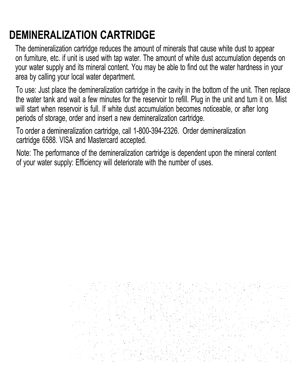 Demineralization cartridge | Sunbeam 696 User Manual | Page 6 / 28