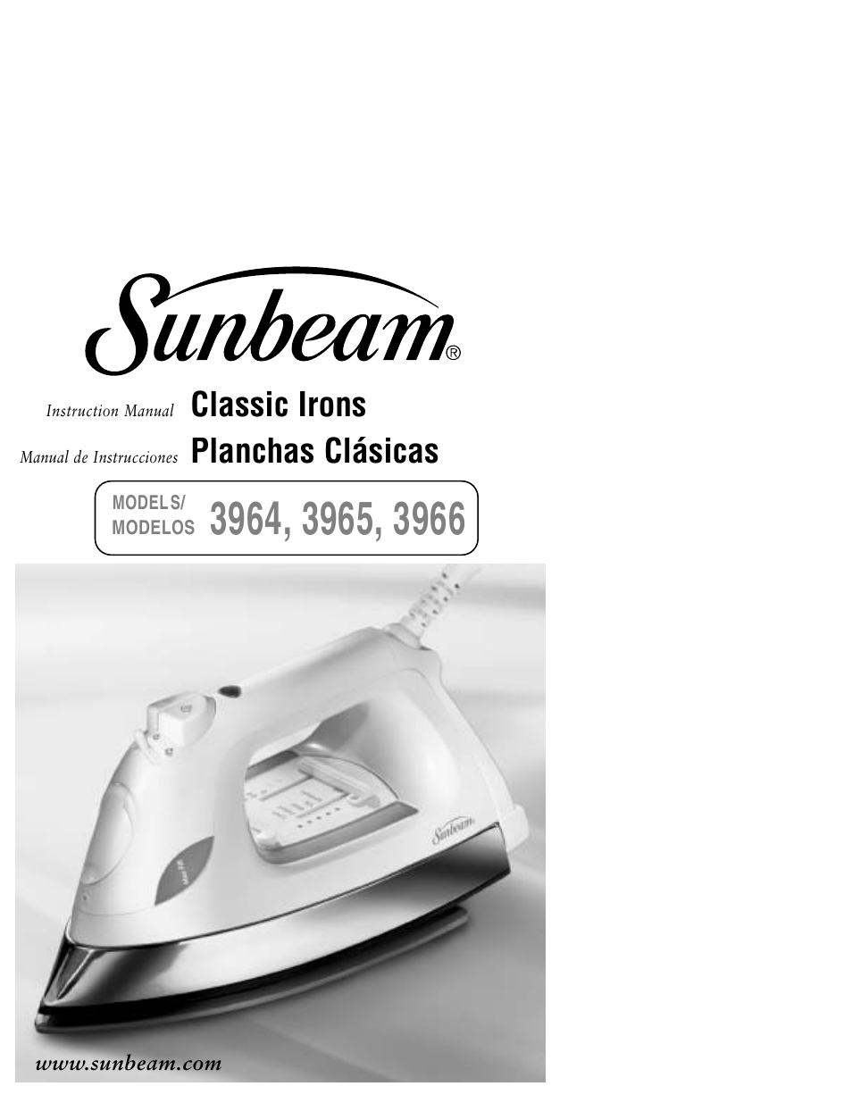 Sunbeam 3964 User Manual | 20 pages