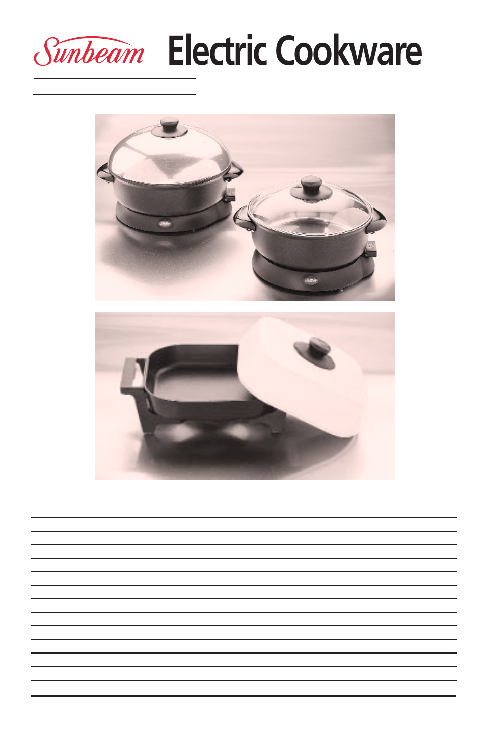 Sunbeam FP6710 User Manual | 29 pages