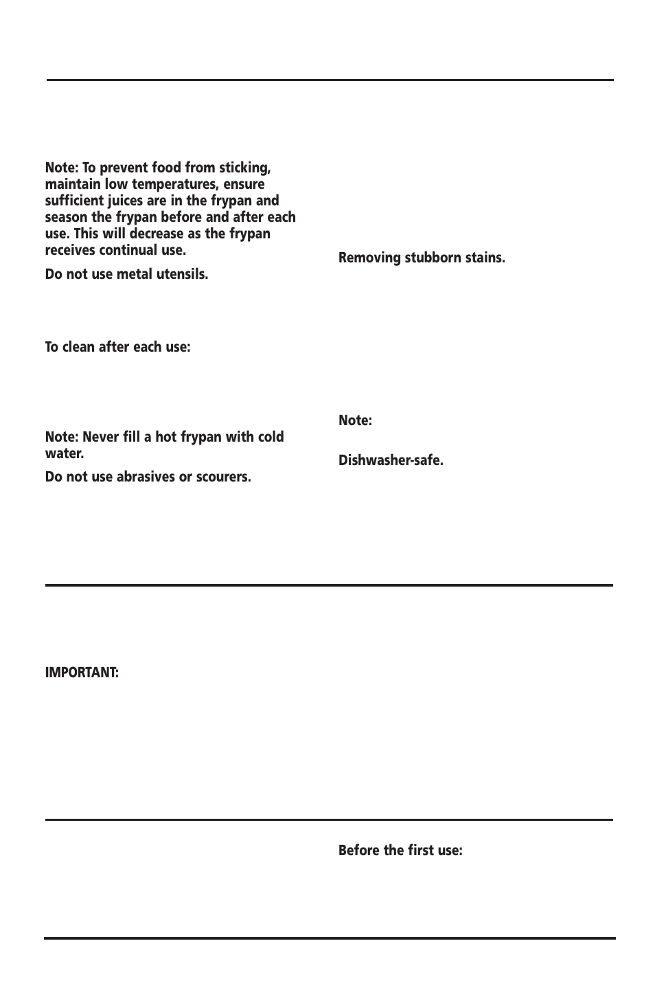 Stainless steel cooking surface cont, Linished cooking surface, High grade non-stick surfaces | Sunbeam FP6710 User Manual | Page 13 / 29