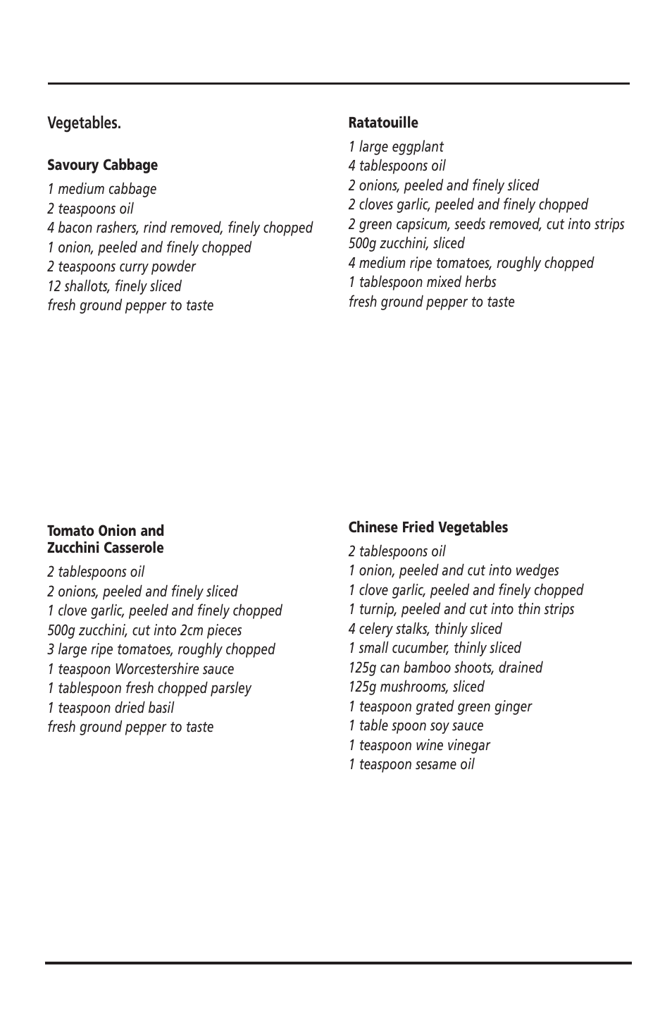 Main courses cont | Sunbeam FP6710 User Manual | Page 25 / 29
