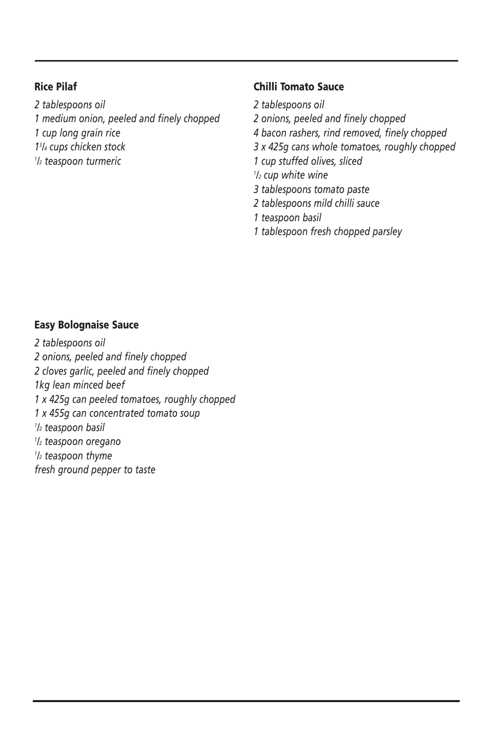 Rice and pasta cont | Sunbeam FP6710 User Manual | Page 27 / 29
