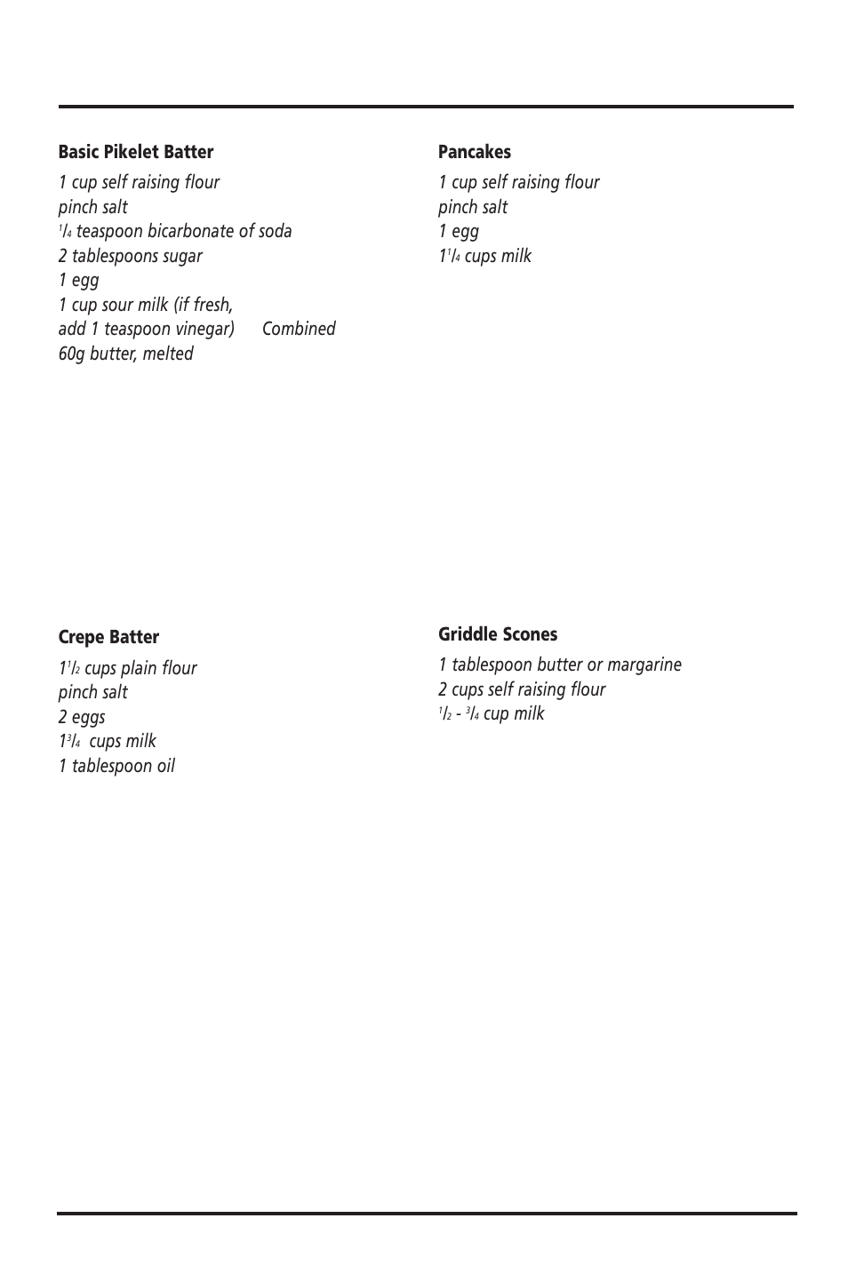 Batters and scones | Sunbeam FP6710 User Manual | Page 29 / 29