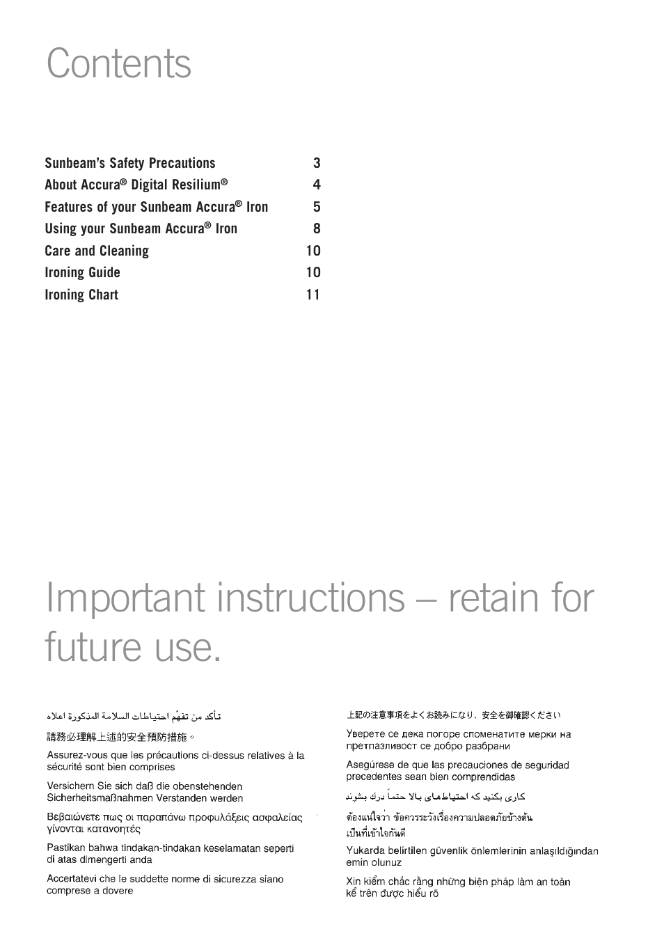 Sunbeam SR6900 User Manual | Page 2 / 12