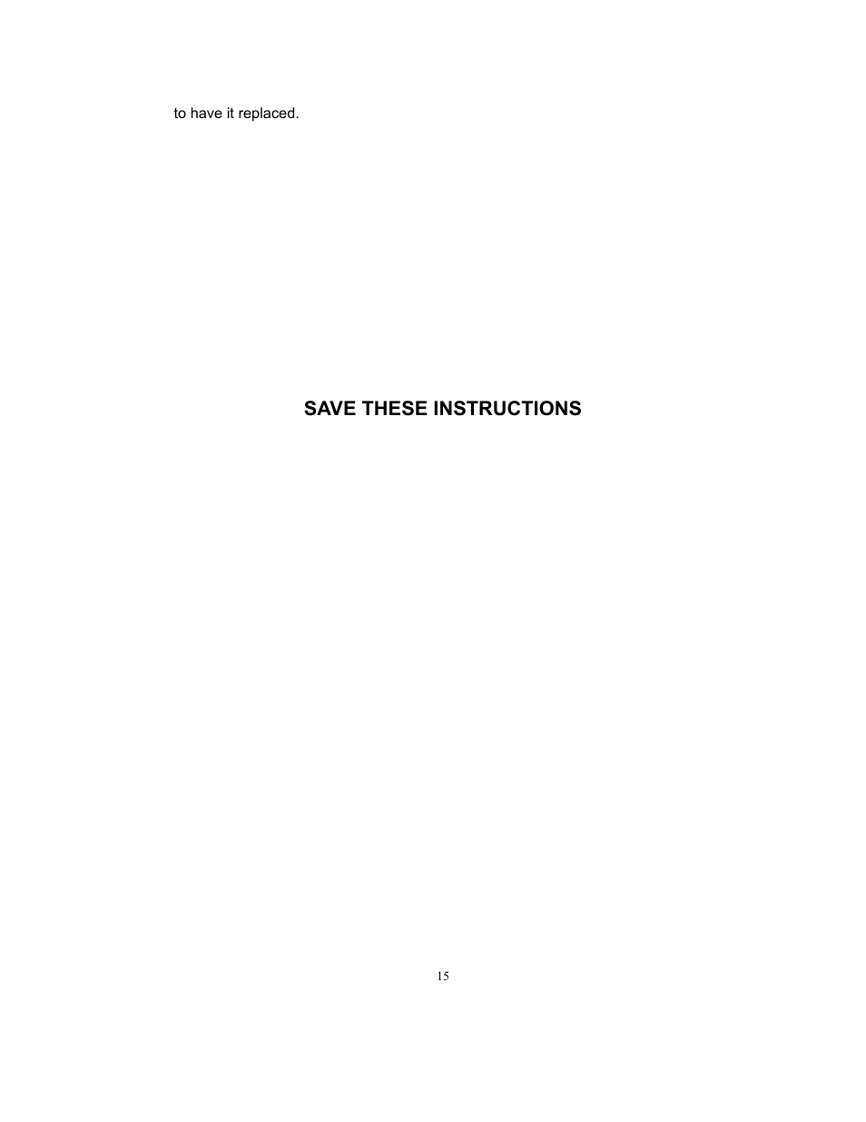 Save these instructions | Sunbeam SMW978 User Manual | Page 16 / 16