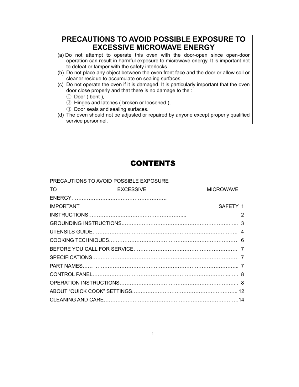 Sunbeam SMW978 User Manual | Page 2 / 16