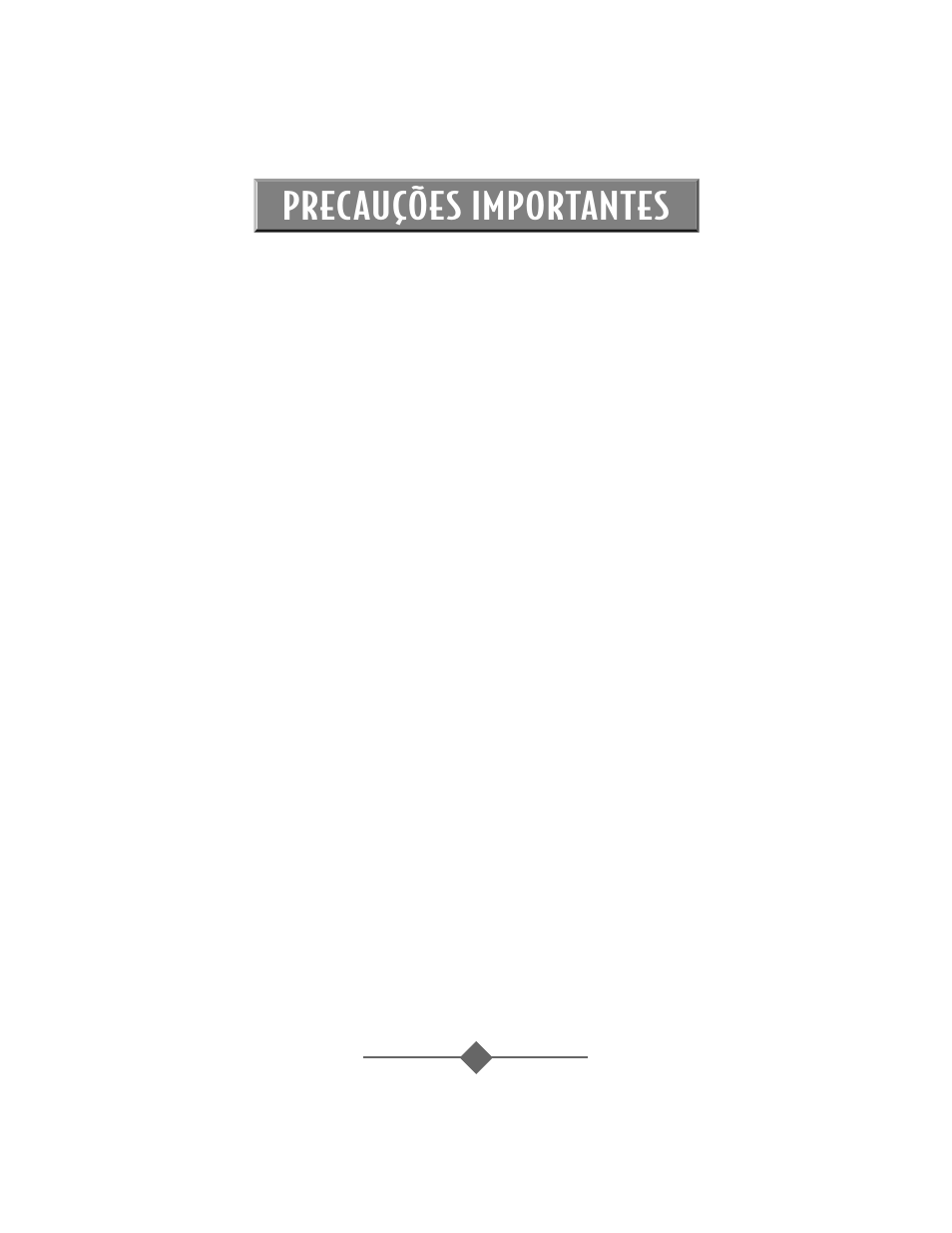 Precauções importantes | Sunbeam 2693 User Manual | Page 66 / 72