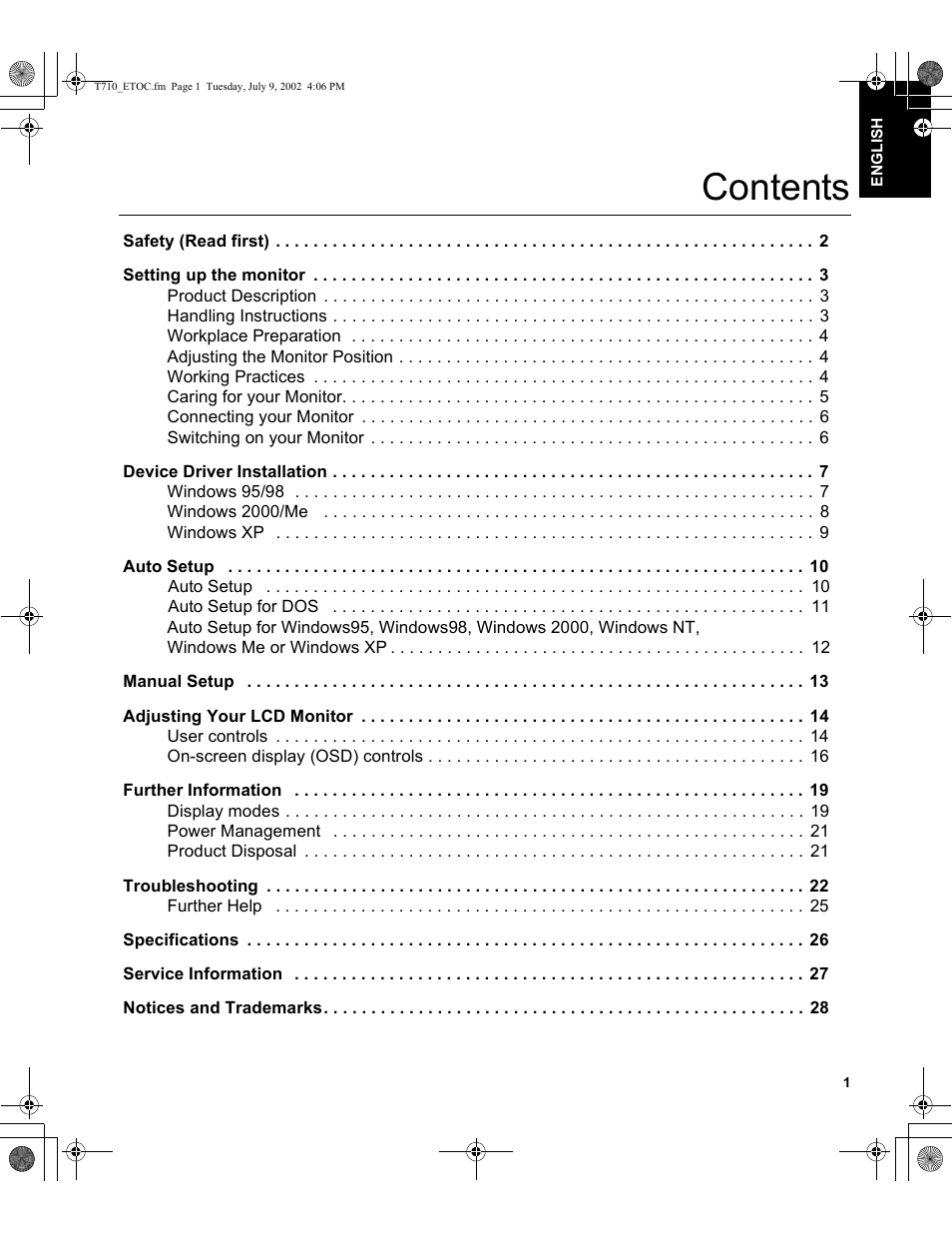 Sunbeam FP7820 User Manual | Page 3 / 31