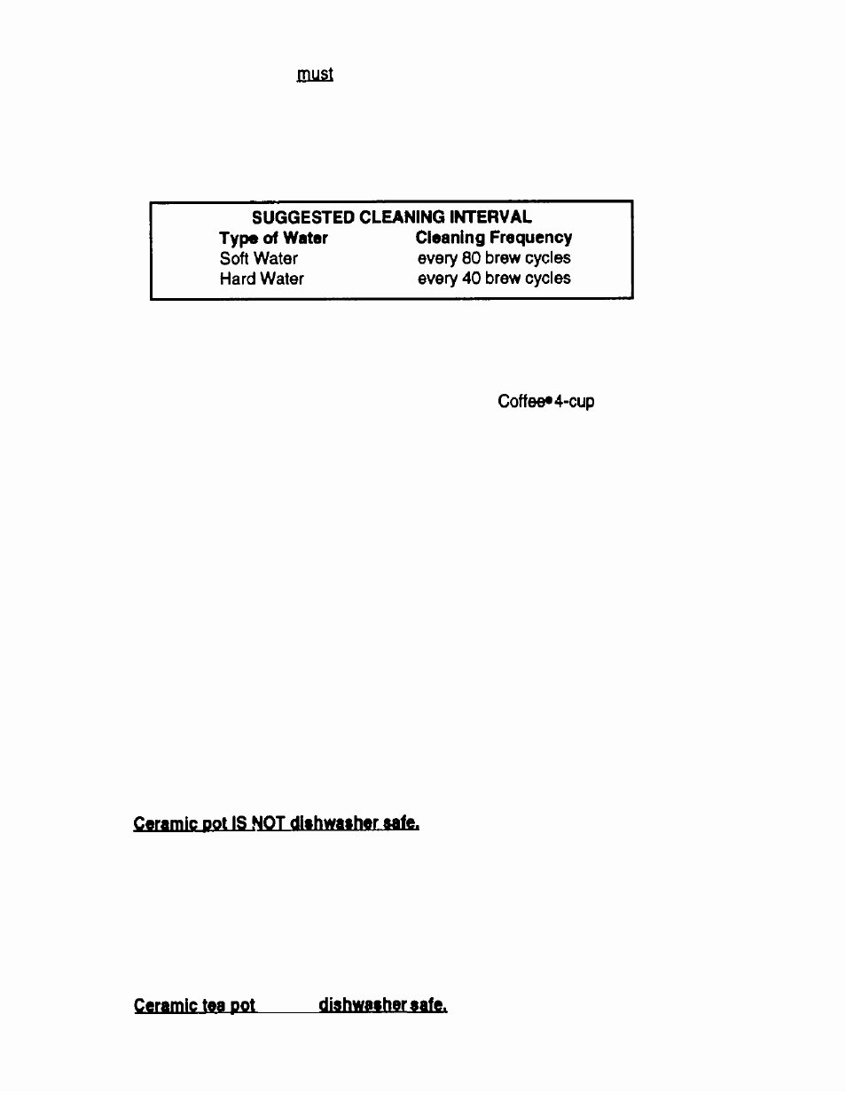 Cleaning instructions, Ceramic tea pot cleaning | Sunbeam HTM11 User Manual | Page 7 / 12