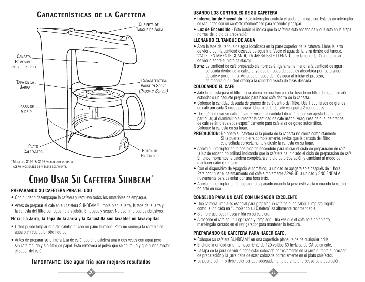 Afetera, Unbeam | Sunbeam 3225 User Manual | Page 11 / 16