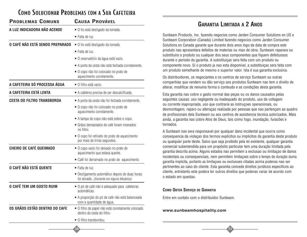 Sunbeam 3225 User Manual | Page 16 / 16