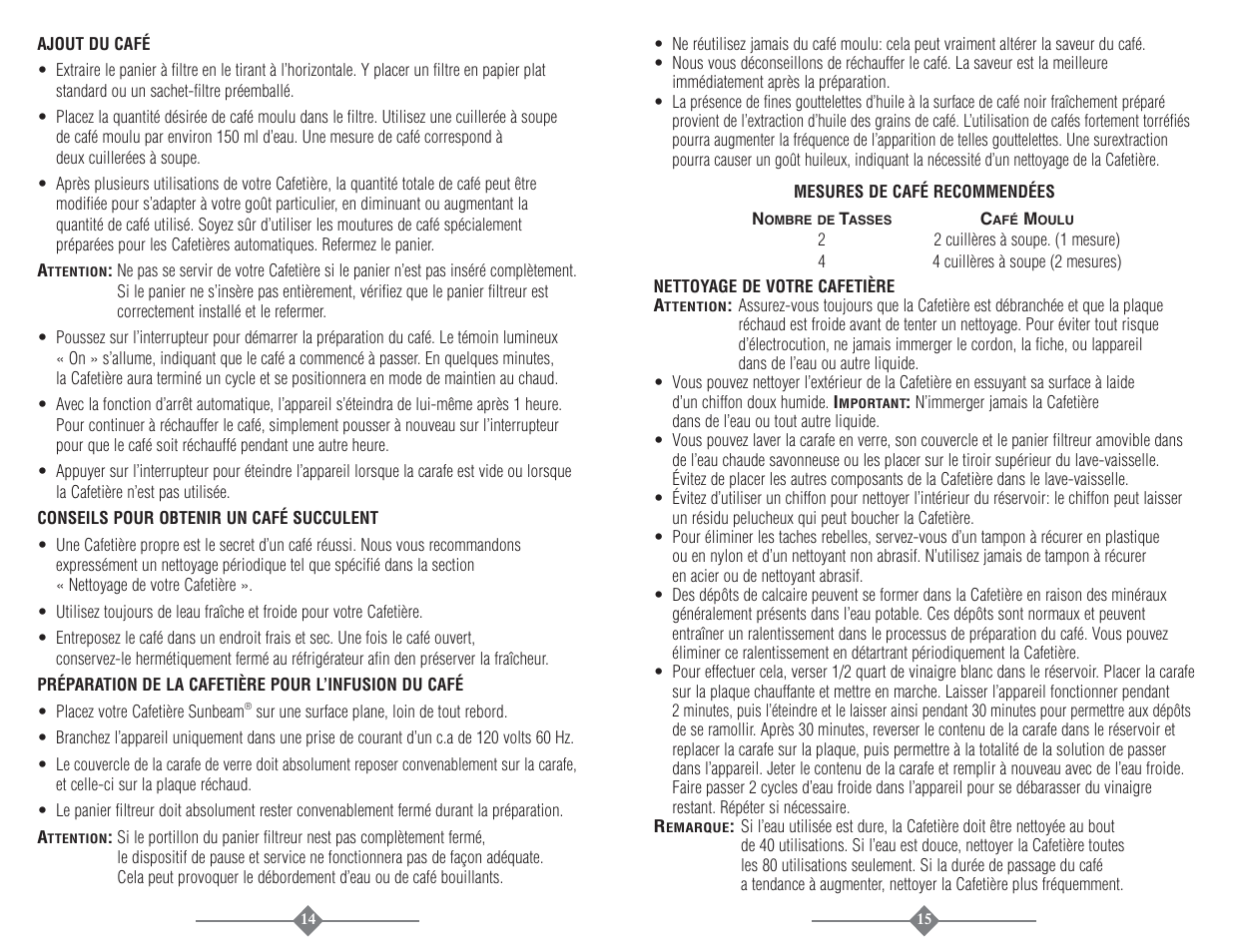 Sunbeam 3225 User Manual | Page 8 / 16