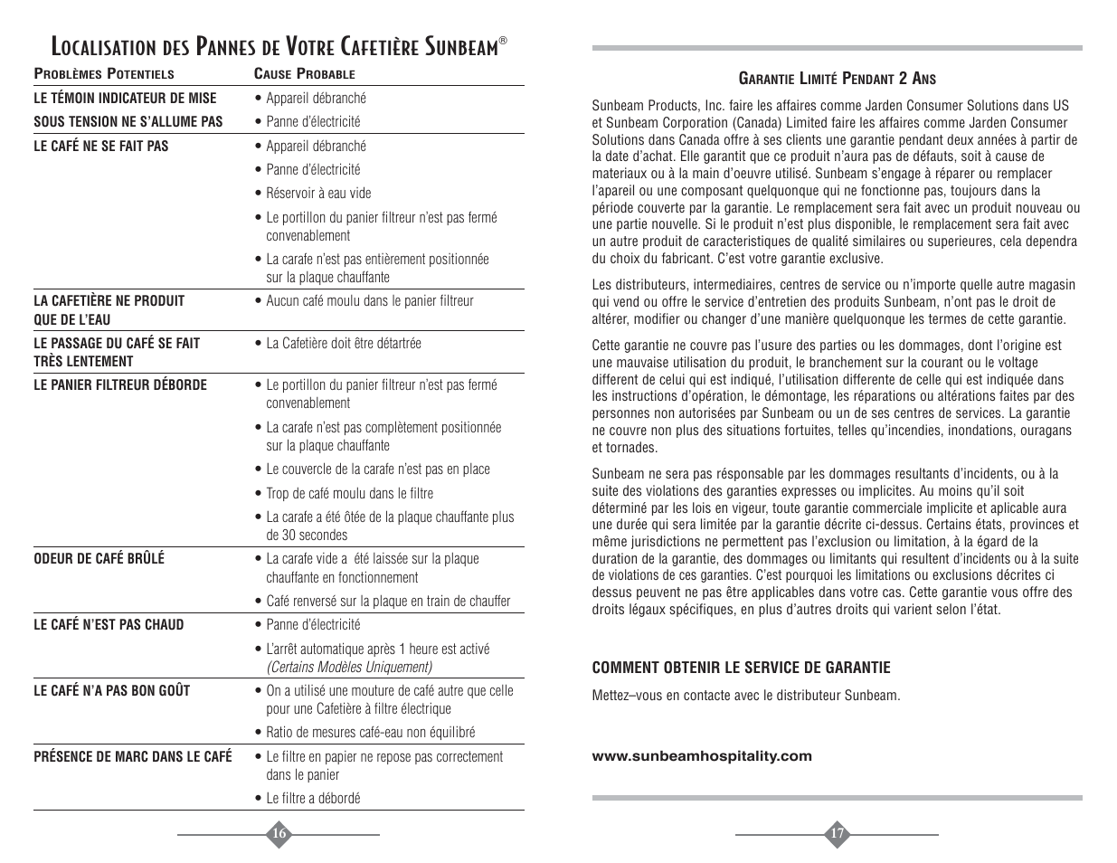 Sunbeam 3225 User Manual | Page 9 / 16