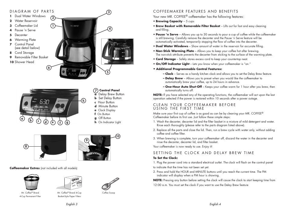 Sunbeam MR. COFFEE SPR-062609 User Manual | Page 3 / 12