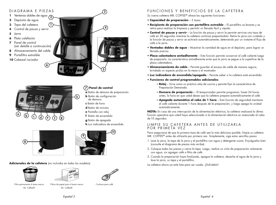 Sunbeam MR. COFFEE SPR-062609 User Manual | Page 8 / 12