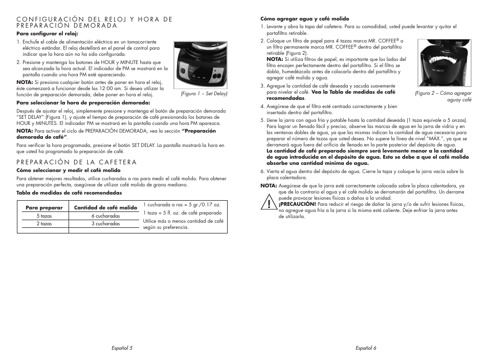 Sunbeam MR. COFFEE SPR-062609 User Manual | Page 9 / 12