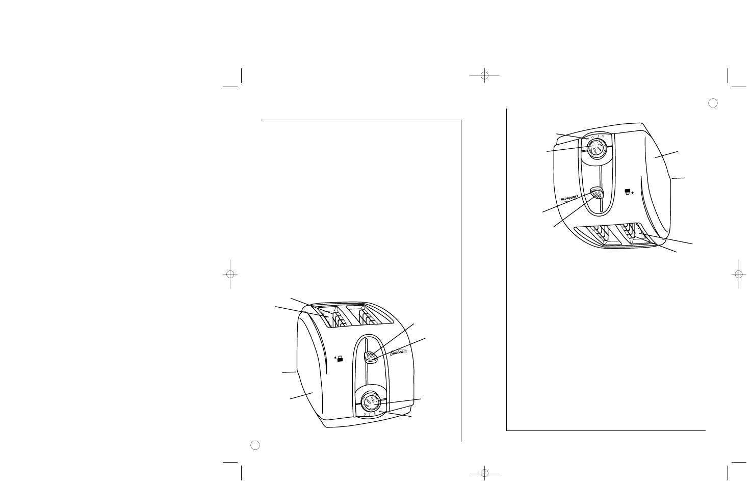 Your toaster, Su tostadora, Learning about y our t oaster | Descripción de la tostadora | Sunbeam 3910 User Manual | Page 18 / 24