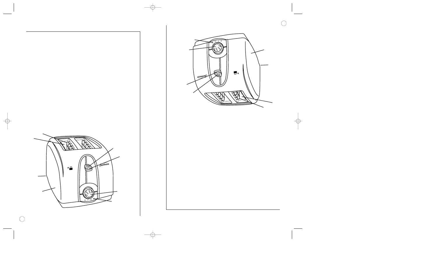 Your toaster, Su tostadora, Learning about your toaster | Descripción de la tostadora | Sunbeam 3910 User Manual | Page 6 / 24