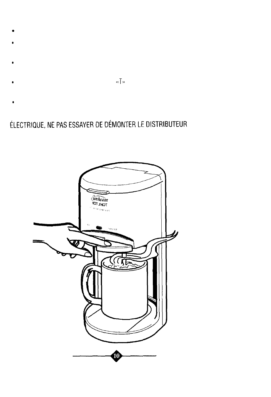 Angement et, Ntretien | Sunbeam 3211 User Manual | Page 10 / 28