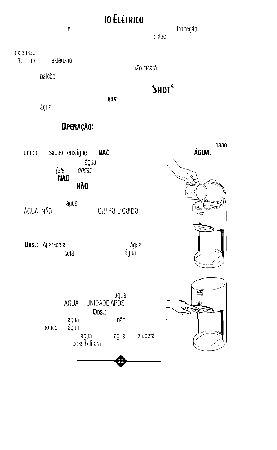 Aparelho hot | Sunbeam 3211 User Manual | Page 22 / 28
