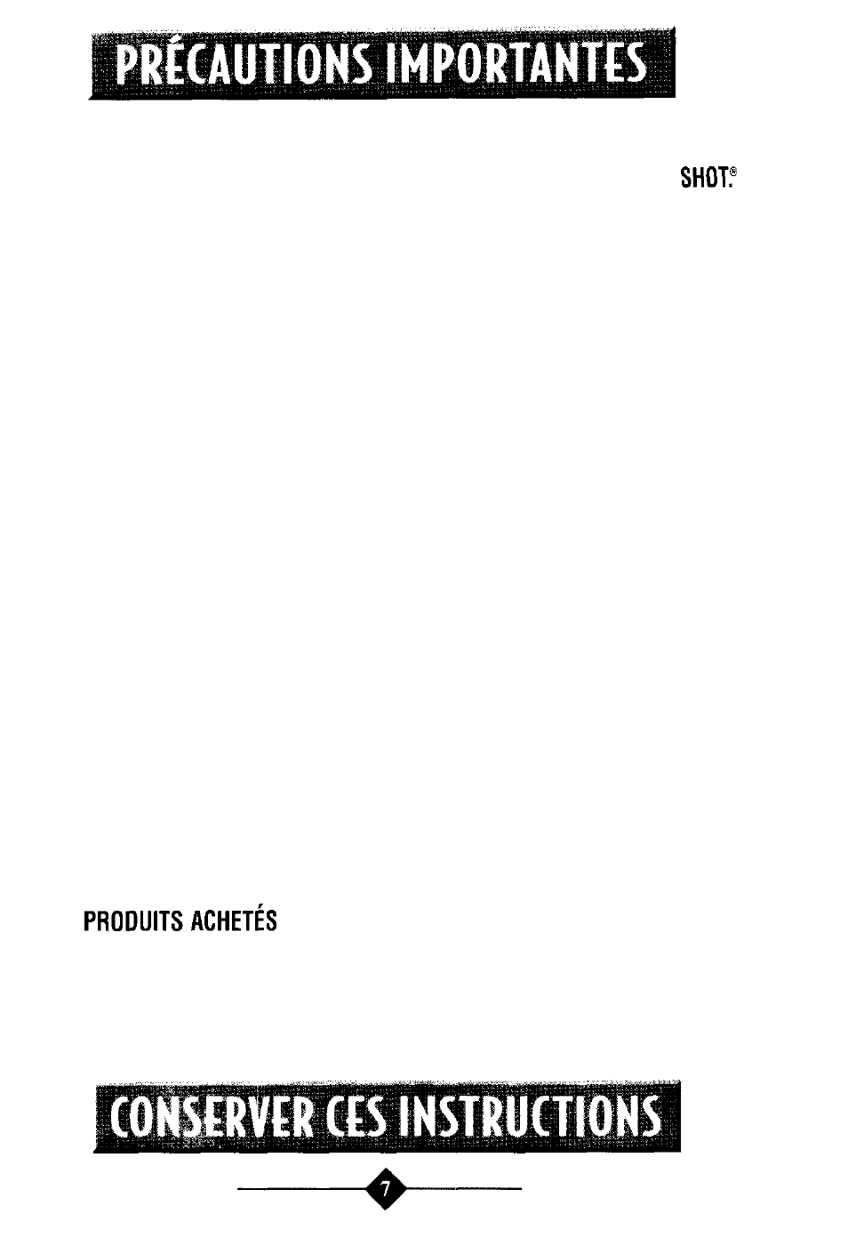 Ppareil, St pour, Sage | Nager, Niquement | Sunbeam 3211 User Manual | Page 7 / 28