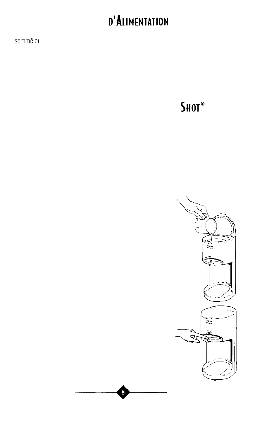 Cordon | Sunbeam 3211 User Manual | Page 8 / 28
