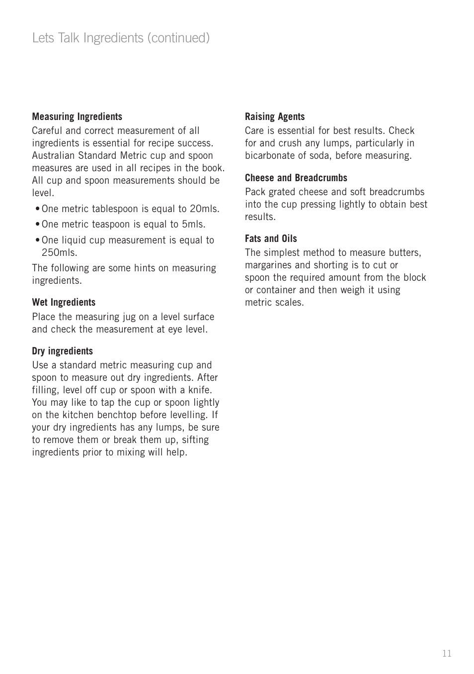 Lets talk ingredients (continued) | Sunbeam MX7700 User Manual | Page 13 / 40