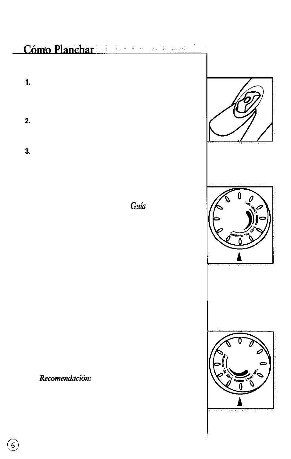 Planchado en seco, Planchado al vapor | Sunbeam 4040-026 User Manual | Page 26 / 36