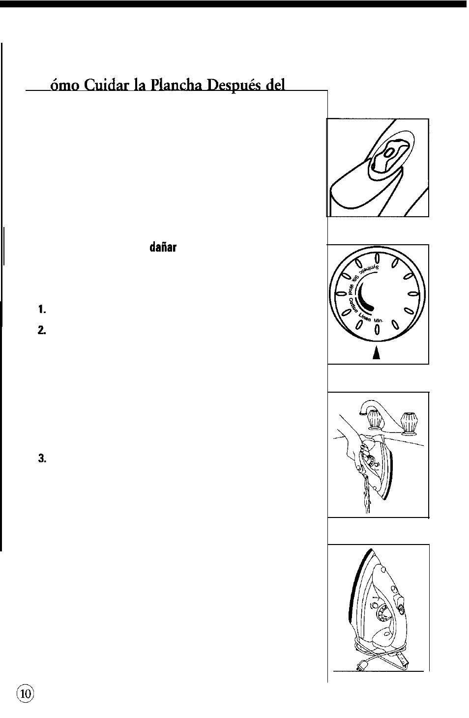 Cómo apagar la plancha, Cómo guardar la plancha | Sunbeam 4040-026 User Manual | Page 30 / 36