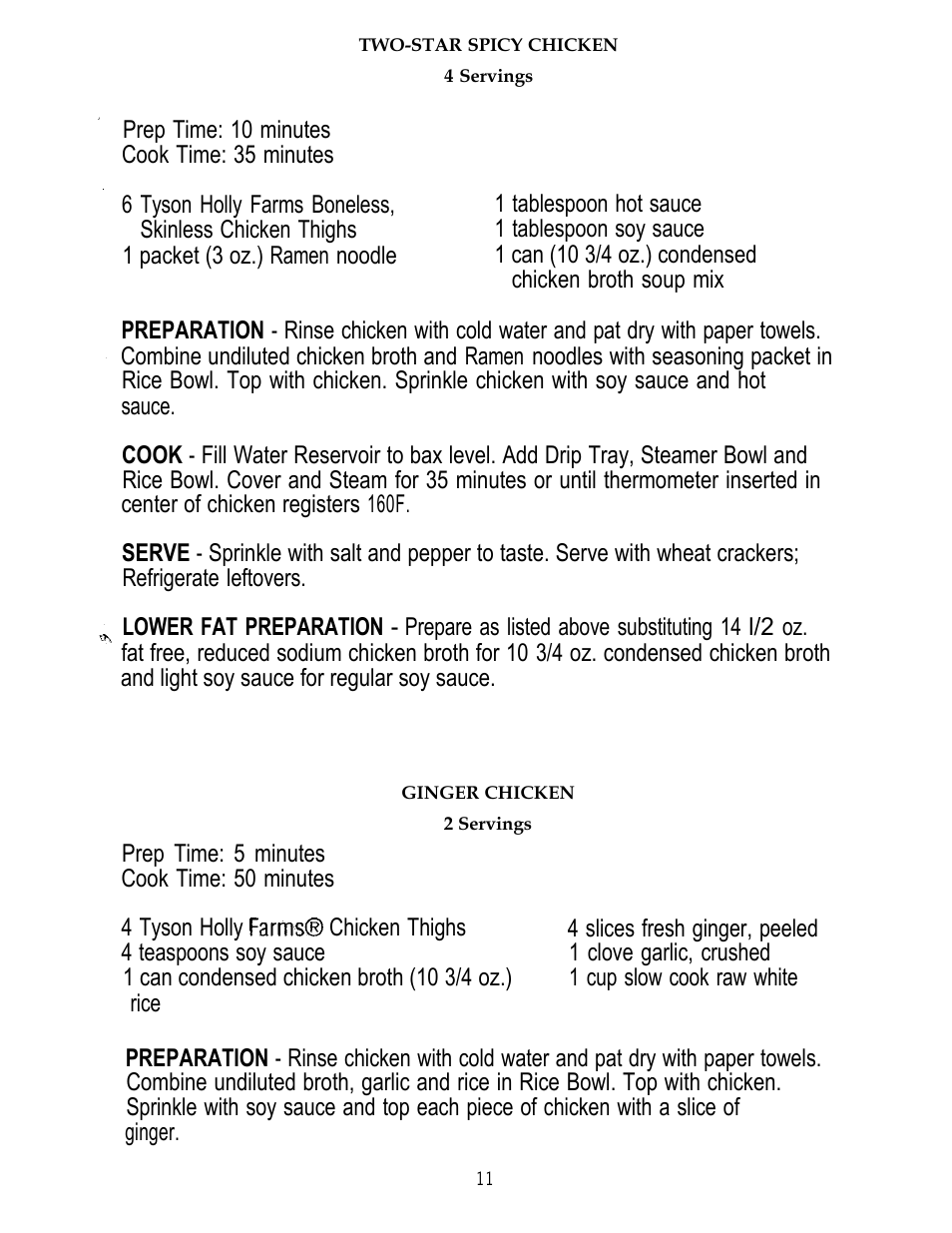Sunbeam FOOD STEAMER User Manual | Page 12 / 20