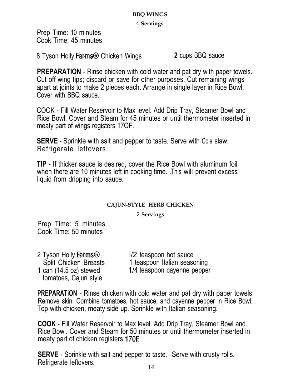 Sunbeam FOOD STEAMER User Manual | Page 15 / 20