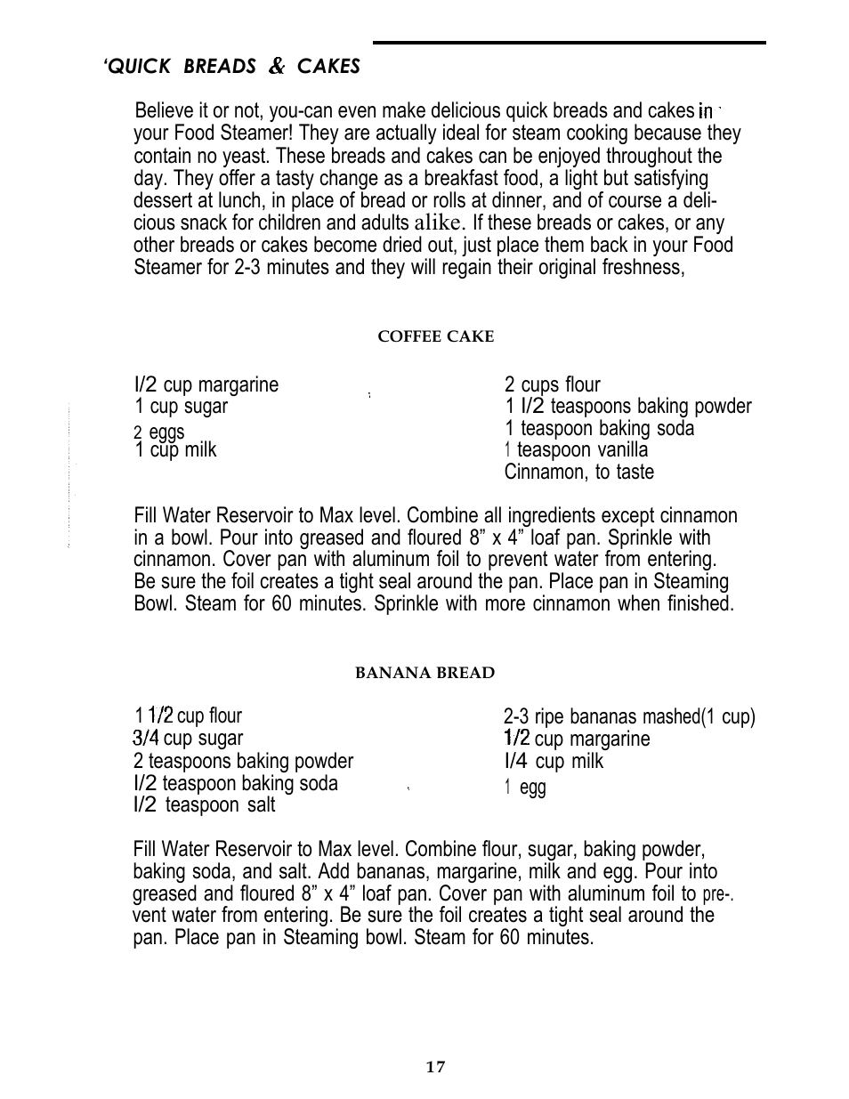 Sunbeam FOOD STEAMER User Manual | Page 18 / 20
