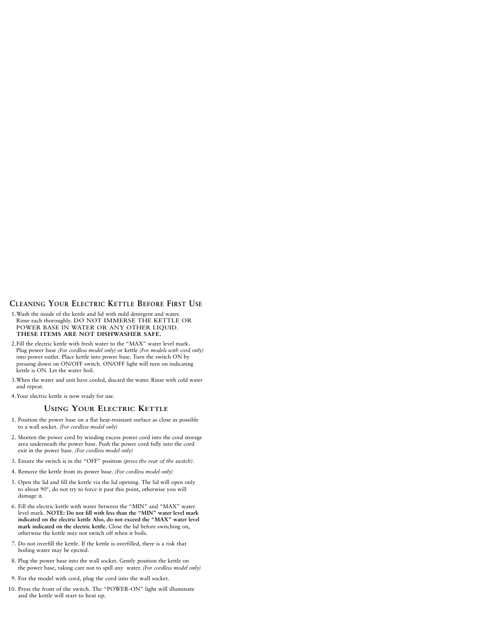 Sunbeam KJX17CL User Manual | Page 5 / 24