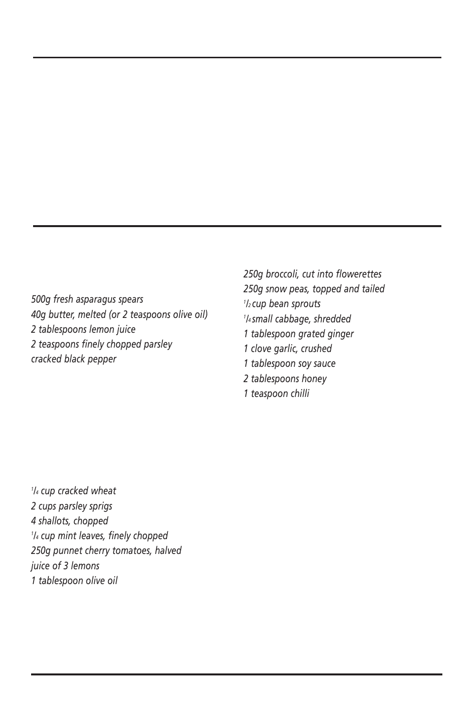 Guide to recipes. recipes | Sunbeam ST6600 User Manual | Page 13 / 18