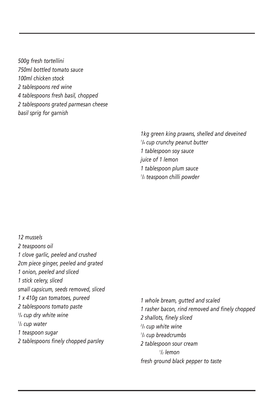 Recipes | Sunbeam ST6600 User Manual | Page 15 / 18