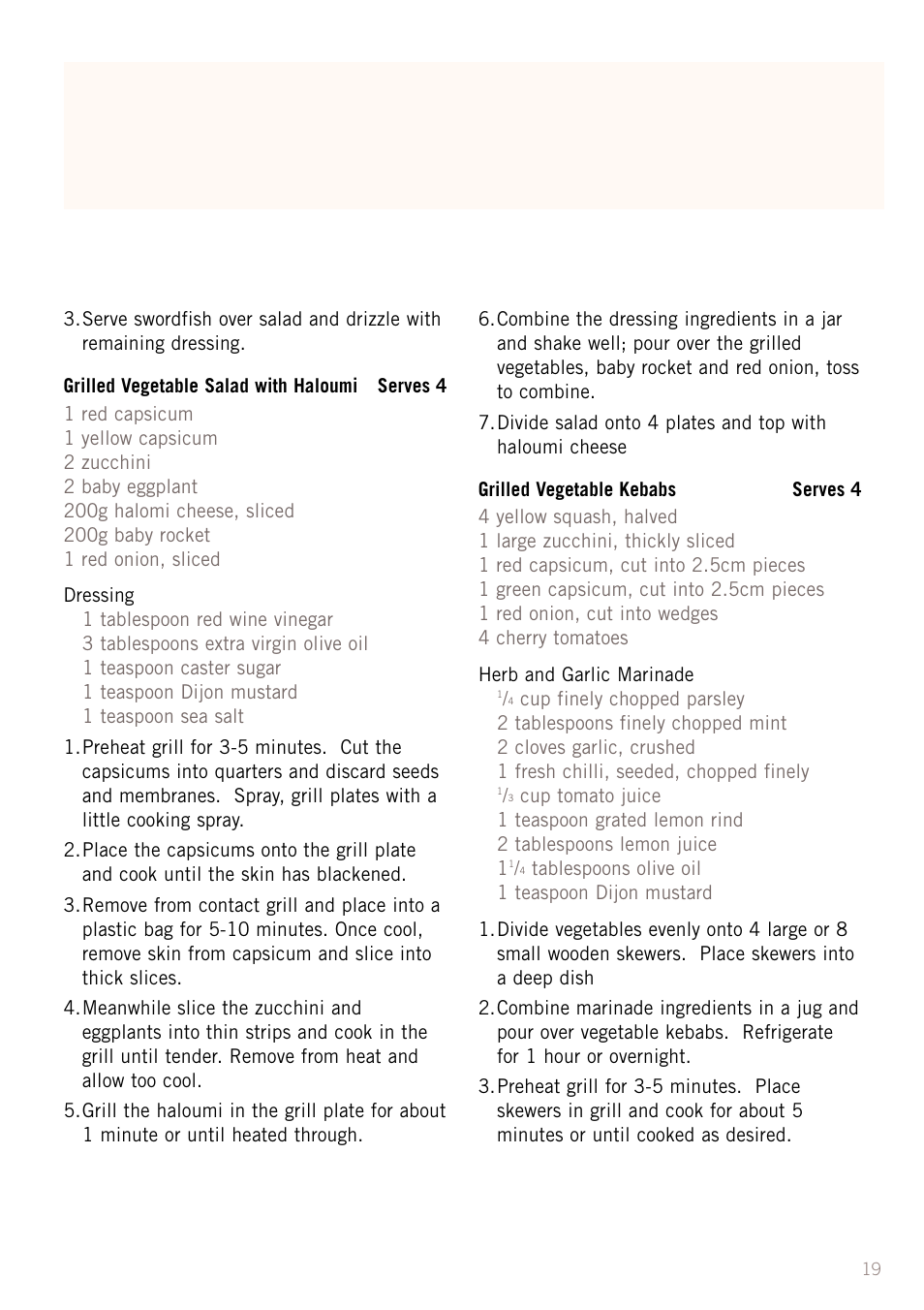 Sunbeam GC4600 User Manual | Page 21 / 24