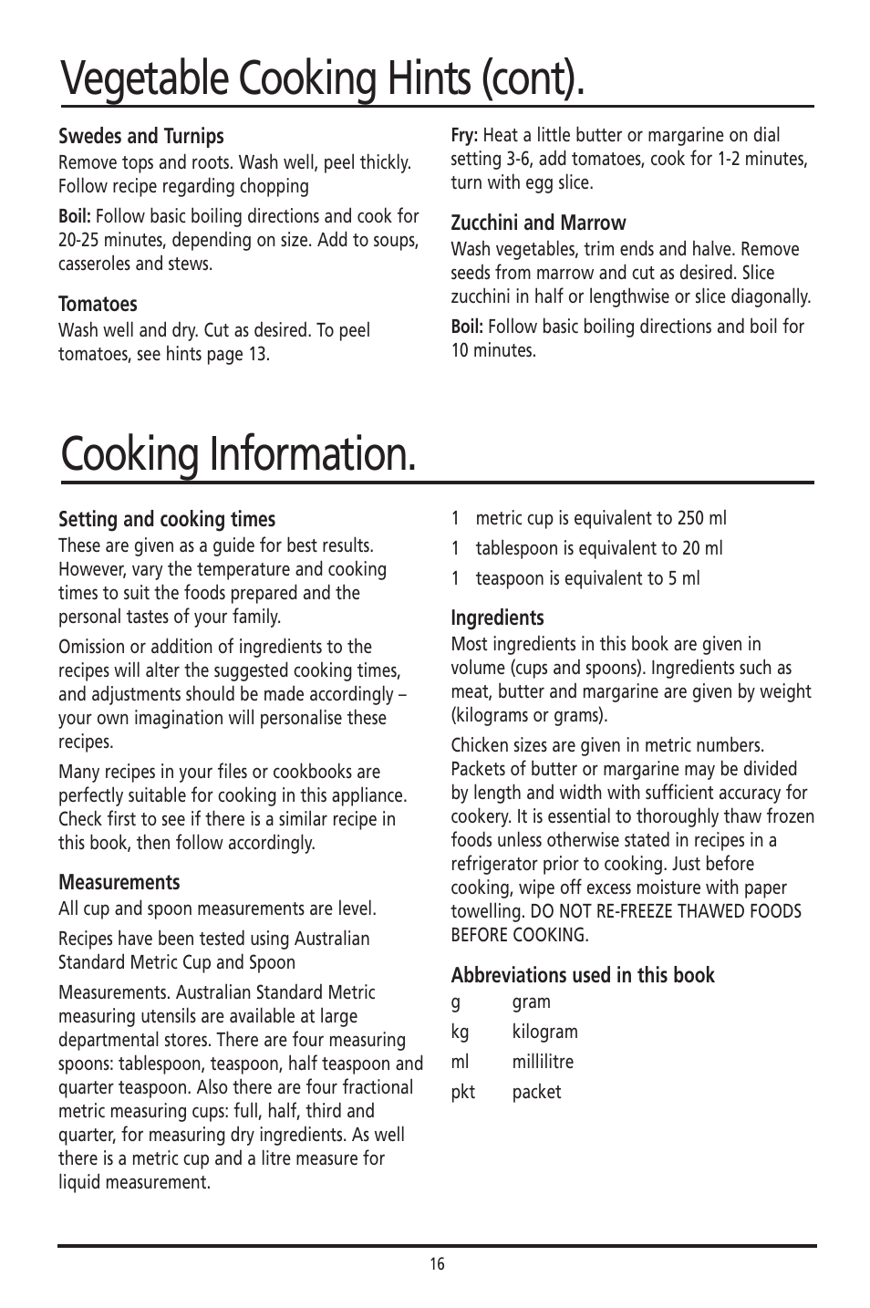 Sunbeam DF4400 User Manual | Page 16 / 36
