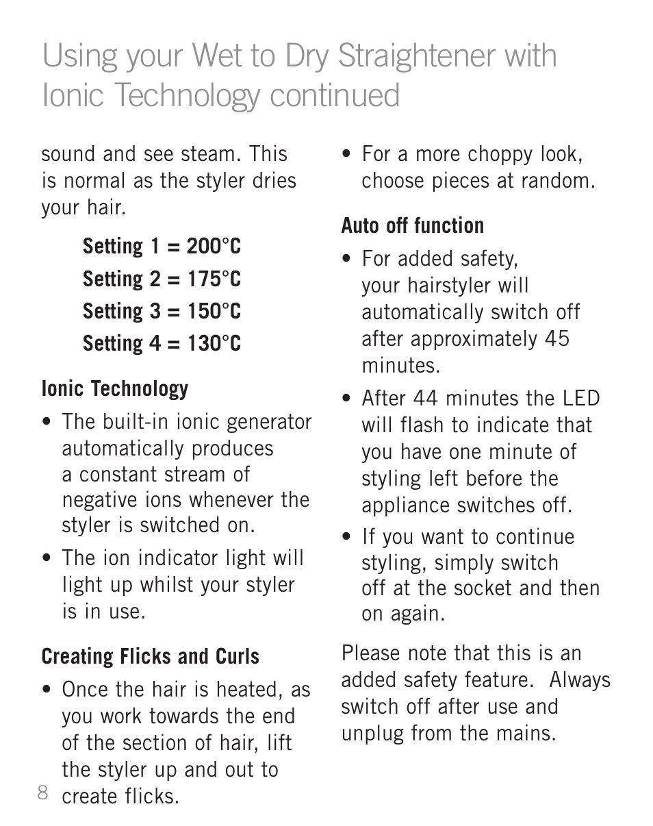 Sunbeam WD5810 User Manual | Page 10 / 12