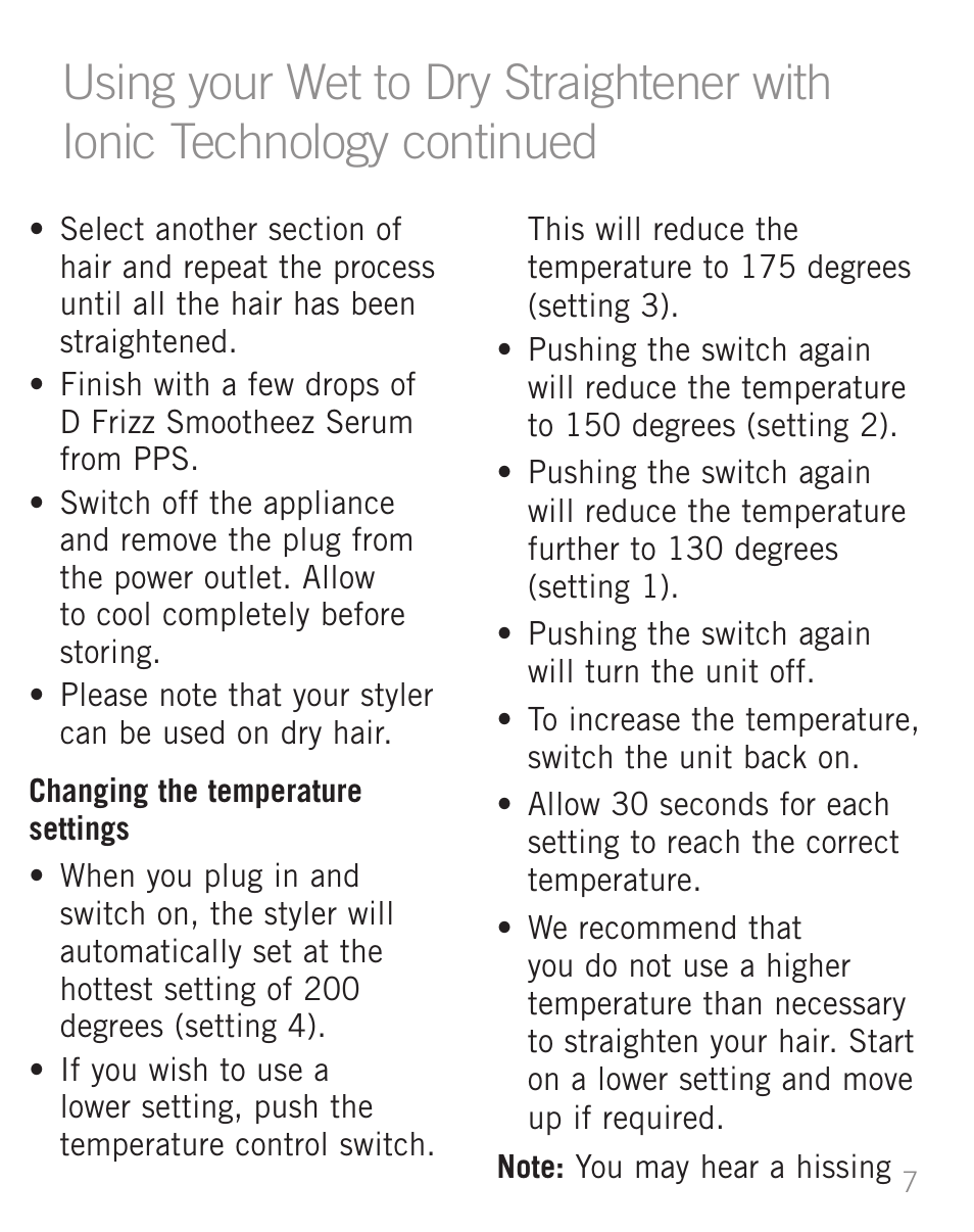 Sunbeam WD5810 User Manual | Page 9 / 12