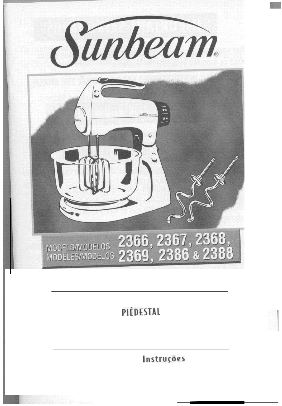 Sunbeam 2386 User Manual | 56 pages