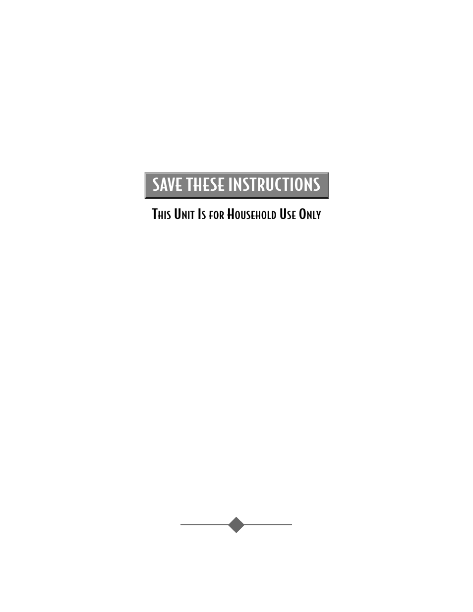 Save these instructions | Sunbeam 2386 User Manual | Page 3 / 56