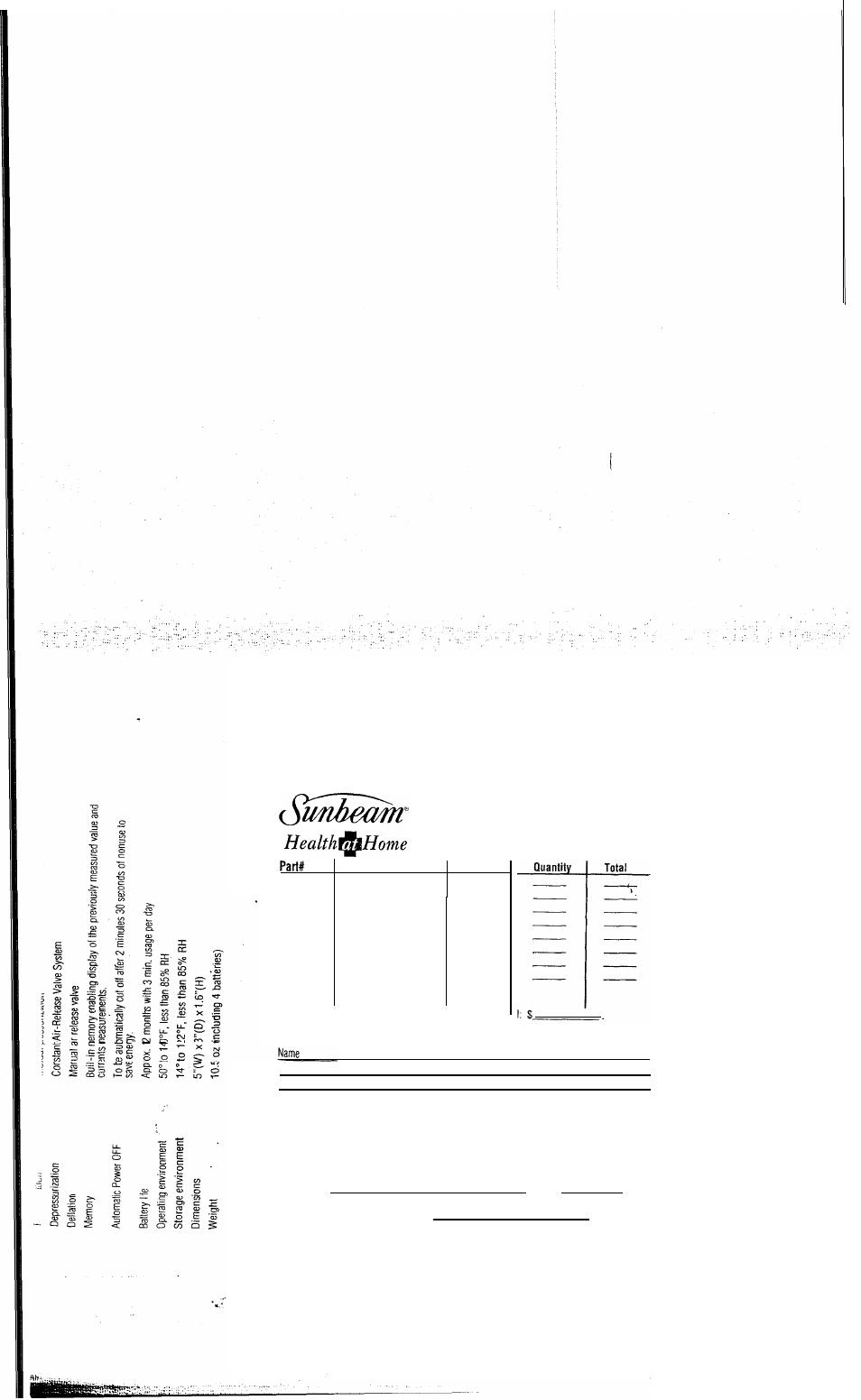Sunbeam 7659 User Manual | Page 10 / 12