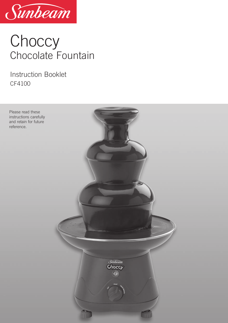 Sunbeam CF4100 User Manual | 16 pages