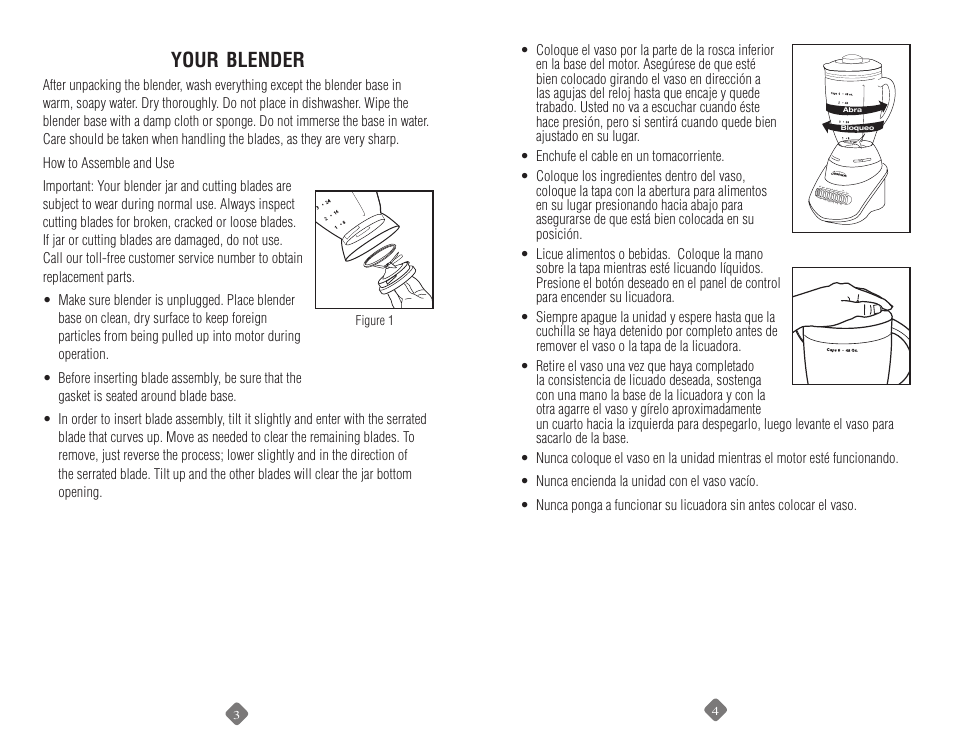 Your, Blender | Sunbeam 6091 User Manual | Page 7 / 17