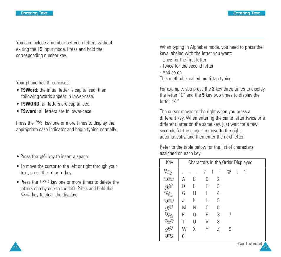 Using alphabet mode, Including a number, Changing the case | Other usages | Samsung SCH N391 User Manual | Page 23 / 75