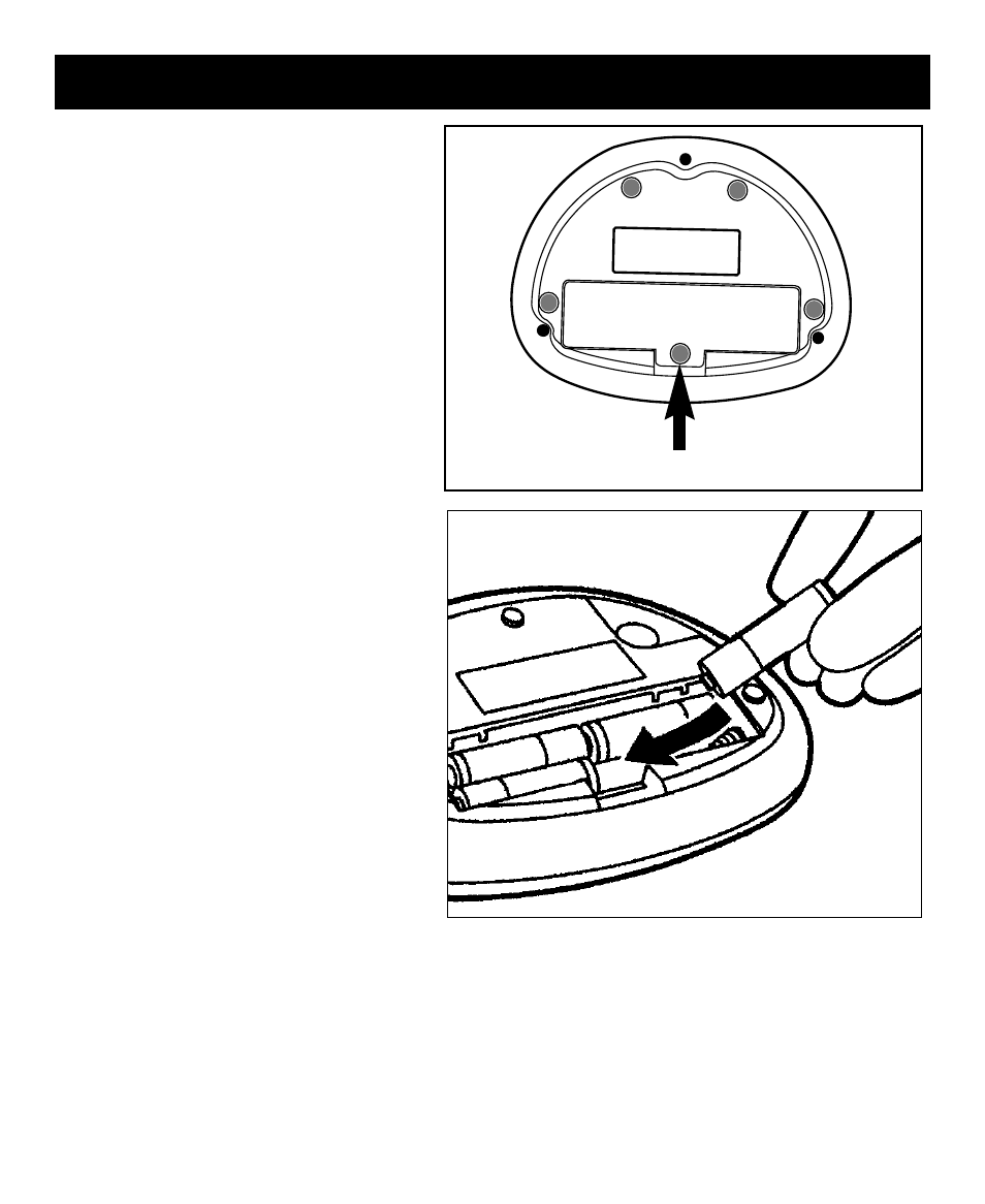 Battery installation/replacement | Sunbeam Semi-Automatic Blood Pressure Monitor with Memory User Manual | Page 8 / 14