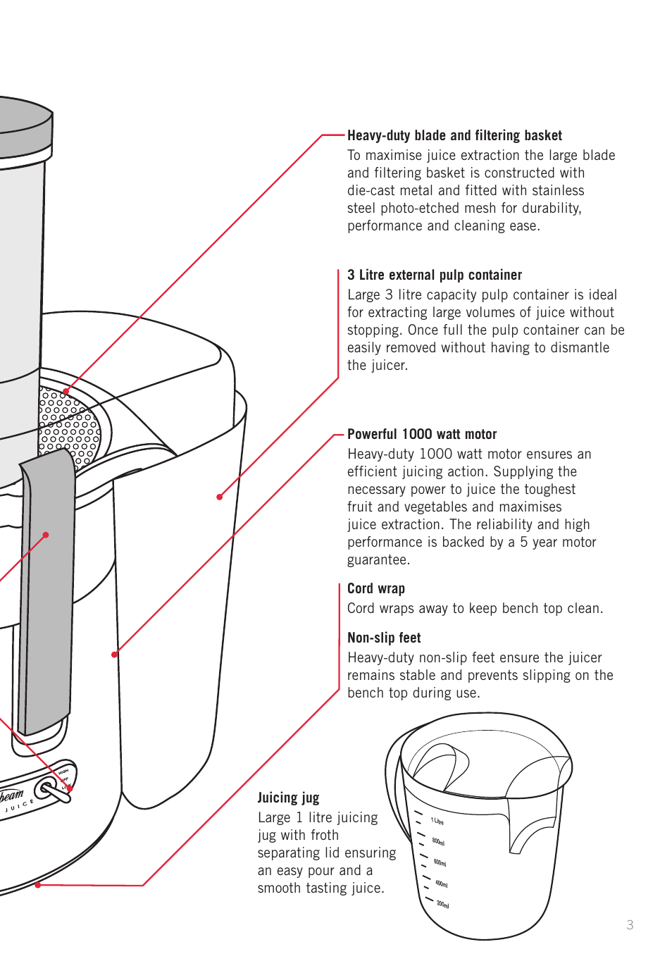 Sunbeam JE7600 User Manual | Page 5 / 24