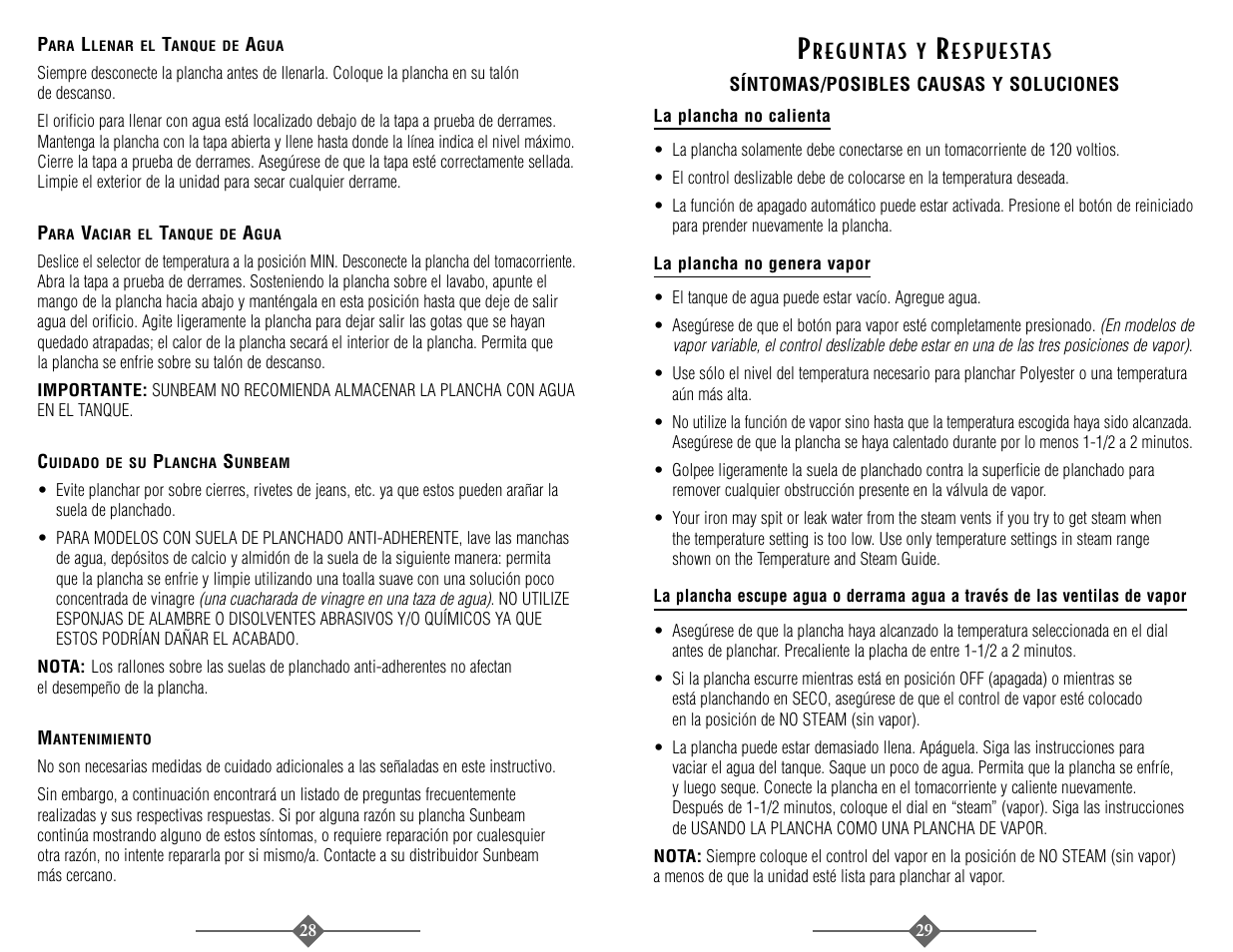 Sunbeam 3945 User Manual | Page 15 / 22